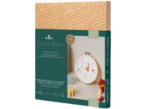 [90269995 1477152] DMC Stickset Gift of Stitch Waldfreunde, Ø 15.7 cm