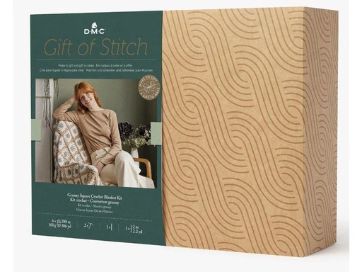 [90270016 1477157] DMC Häkelset Gift of Stich Omas Decke, 90 x 130 cm