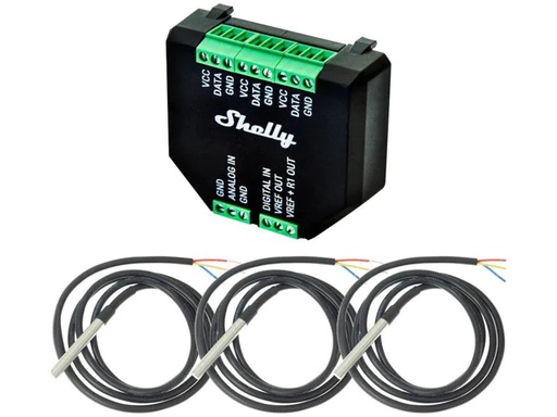 [90270183 1495903] Shelly AddOn Plus Temperatursensor Set 3 für Shelly Plus Aktoren