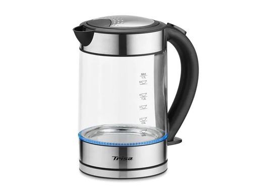 [90270433 1492912] Trisa Wasserkocher Compact Boil W5669 1.7 l, Edelstahl/Transparent