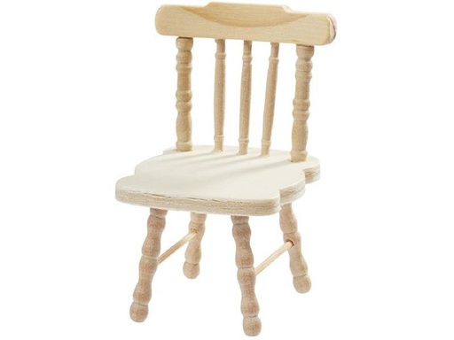 [90270524 1476725] HobbyFun Mini-Möbel Stuhl 4.5 x 5 x 7.5 cm, Natur