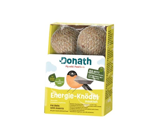 [90270623 1494851] Donath Wintervogelfutter Energie Knödel Insekten, 6 x 100 g