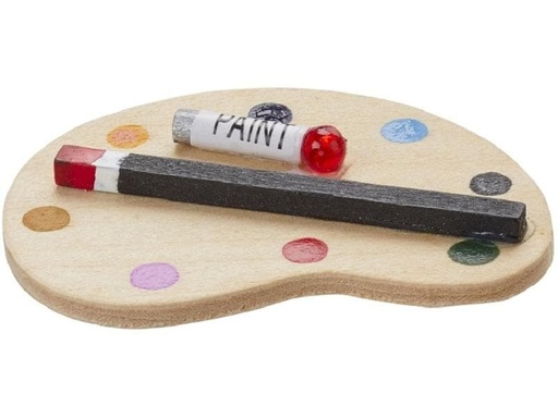 [90270645 1476763] HobbyFun Mini-Utensilien Mal Palette 5 cm, 2 Stück