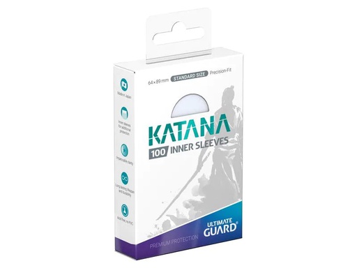 [90270646 1433767] Ultimate Guard Kartenhülle Katana Inner Sleeves Standard Transparent 100