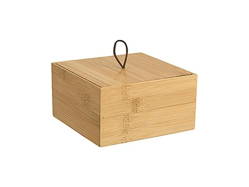 [90270676 1462874] diaqua® Aufbewahrungsbox aus Bambus 15 x 15 x 8 cm, Nature