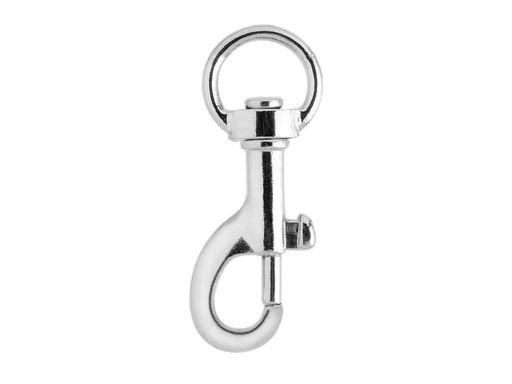 [90046377 1180799] Glorex Anhänger mit Karabiner, Ø 48 mm, 2 Stück, Silber