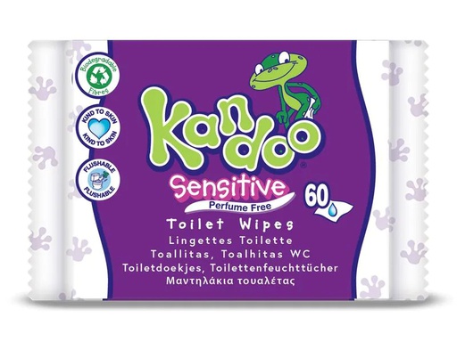 [90270792 1486368] Kandoo Feuchttücher Sensitive 60 Stk.