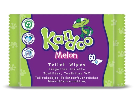 [90270850 1496068] Kandoo Feuchttücher Melon 60 Stk.