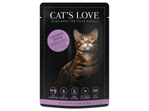 [90270940 1487337] Cat's Love Nassfutter Adult Lachs &amp; Huhn, 85 g