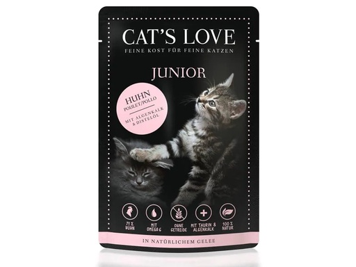 [90270960 1487330] Cat's Love Nassfutter Junior Huhn, 85 g