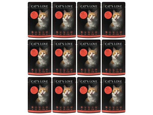[90270965 1487333] Cat's Love Nassfutter Adult Rind, 85 g