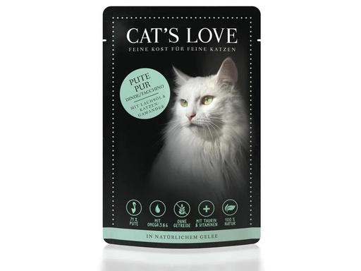[90270996 1487332] Cat's Love Nassfutter Adult Pute, 85 g