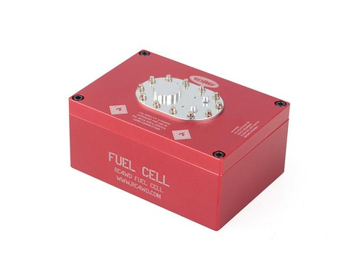 [90271147 1499229] RC4WD Empfängerbox Benzintank Attrappe, Rot, Aluminium, 1:10