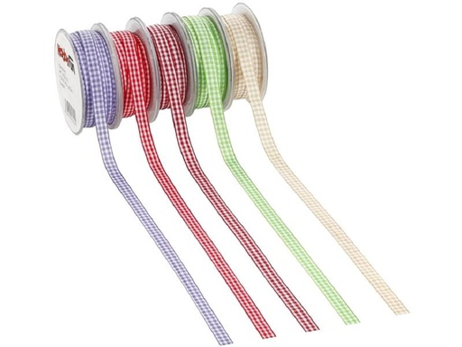 [90271830 1476853] HobbyFun Textilband Karoband Hellgrün
