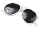 HobbyFun Mini-Utensilien Sonnenbrille 2 Stück, Weiss