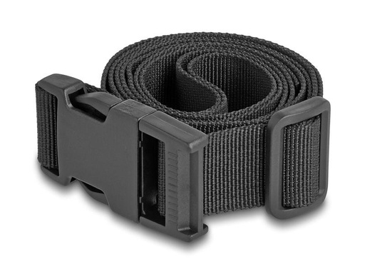 [90272440 1503813] Delock Koffergurt verstellbar, Schwarz, 1.5 m, 2 Stück