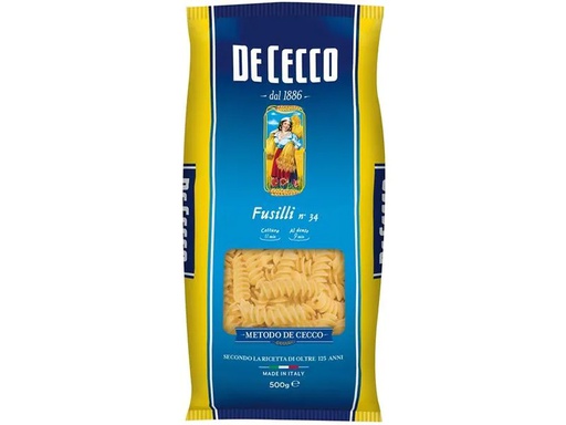 [90272664 1499870] De Cecco Teigwaren Fusilli Nr. 34 500 g
