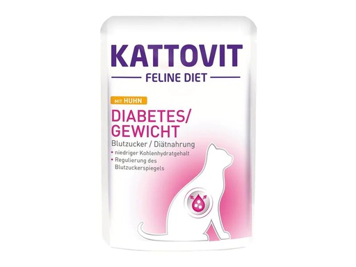 [90273022 1480708] Kattovit Nassfutter Diabetes Huhn, 85 g