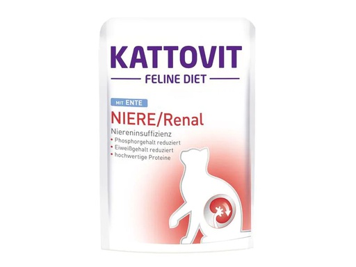 [90273037 1480691] Kattovit Nassfutter Niere/Renal Ente, 85 g