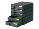 Styro Schubladenbox styroval pro 49 mm 5 Schubladen, Schwarz