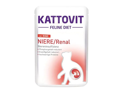 [90273091 1480690] Kattovit Nassfutter Niere/Renal Rind, 85 g
