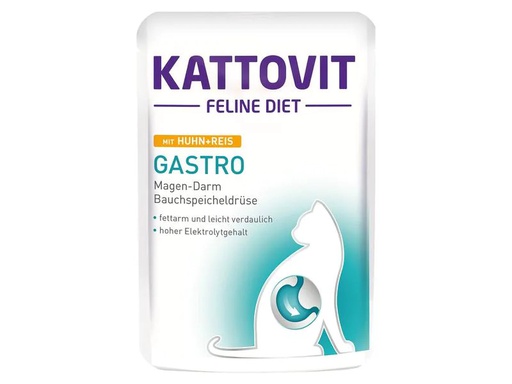 [90273151 1480700] Kattovit Nassfutter Gastro Huhn und Reis, 85 g