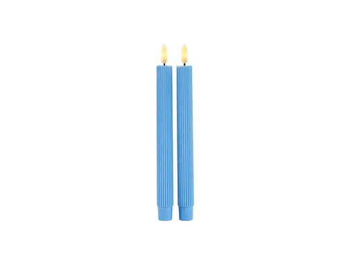 [90273234 1497510] Sirius LED-Stabkerzen Set Smilla, 25 cm, Blau, 2 Stück, Aufladbar