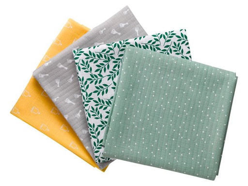 [90273391 1465609] Sophie la girafe Mulltuch 4er Set
