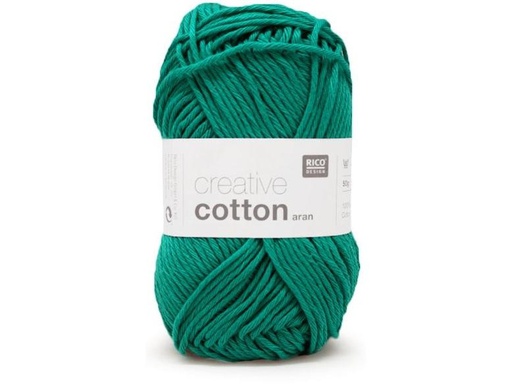 [90046779 1156800] Rico Design Wolle Creative Cotton Aran 50 g, Smaragd