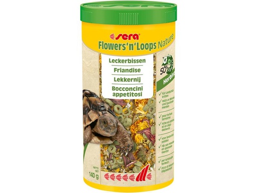 [90273477 1479225] sera Leckerbissen Flowers'n'Loops Nature, 1000 ml, 140g