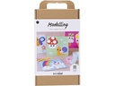 Creativ Company Bastelset Modellieren Foam/Silk Clay, Dekoplatte