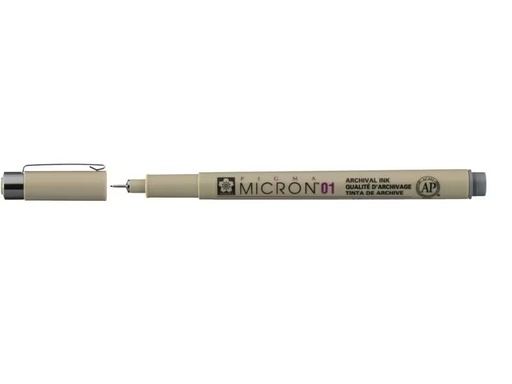 [90273594 1502481] Sakura Fineliner Pigma Micron 01 0.25 mm, Kaltgrau