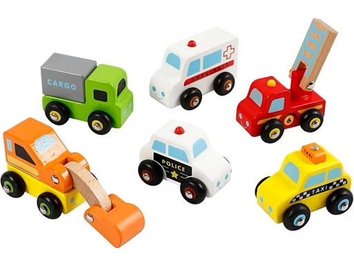 [90273722 1463671] Viga Spielzeugfahrzeug Mini-Autos 6 Stk.