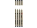 Sakura Fineliner Pigma Micron Kaltgrau, 4-teilig