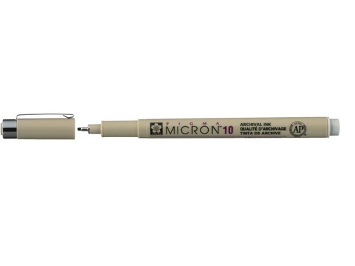 [90273745 1502484] Sakura Fineliner Pigma Micron 10 0.6 mm, Hellkaltgrau
