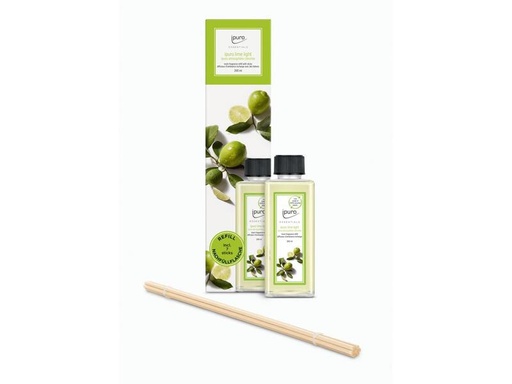 [90273780 1451742] ipuro Duftstäbchen Refill Lime Light mit Stäbchen 200 ml
