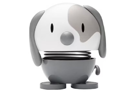 [90273809 1506111] Hoptimist Aufsteller Bumble Hund S 6.9 cm, Grau/Weiss