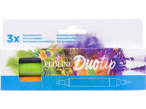 [90273835 1502456] Talens Filzstift Duotip Secondary 3 Stück