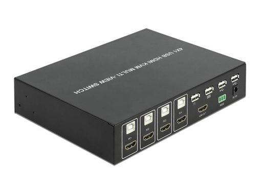 [90046877 1154662] Delock KVM Switch 4 in 1 Multiview Switch 4 Port