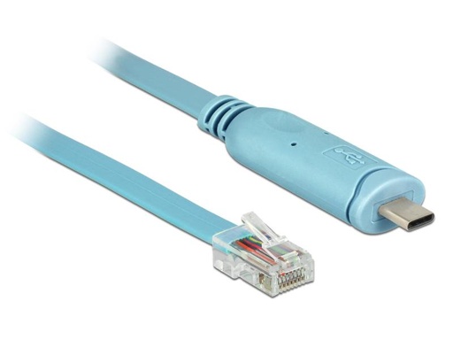 [90046878 841712] Delock Konsolenkabel USB-C - RJ45 RS-232, Cisco kompatibel, 3m