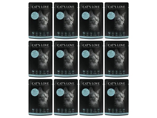 [90274233 1487651] Cat's Love Nassfutter Adult Lachs, 12 x 85 g