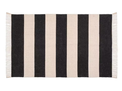 [90274253 1459157] Wenko Badteppich Kasi 50 x 80 cm, Schwarz/Weiss