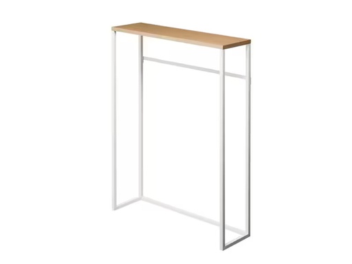[90274306 1500773] Yamazaki Konsolentisch Tower 80.5 x 60 cm, Nature/Weiss