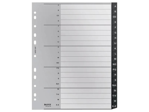 [90046907 1105145] Leitz Register Recycle PC-beschriftbares Register A-Z,  A4