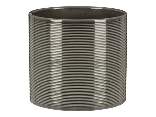 [90274617 1471492] scheurich Blumentopf Glass 12 cm, Grau