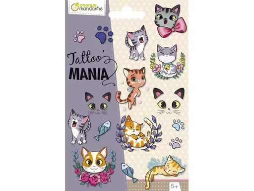 [90274669 1500881] Avenue Mandarine Tattoo Set Tattoo Mania Katzen