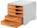 Styro Schubladenbox Styroswingbox Lichtgrau/Aprikose