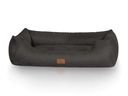 Knuffelwuff Hunde-Bett Dreamline Velour XL, 105 x 75 cm, Schwarz