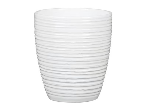 [90274713 1471540] scheurich Blumentopf Alaska 12.6 cm, Weiss