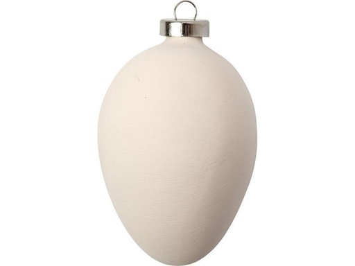 [90274894 700961] Creativ Company Eier aus Terracotta, Weiss